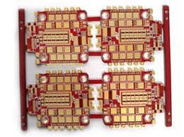 8-layer high TG thick copper immersion gold board - Red